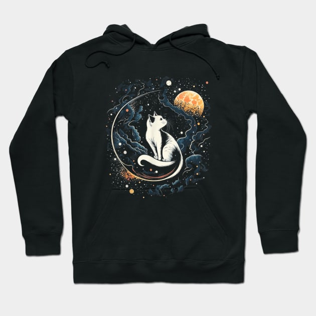 A Galactic Design featuring Space Cat Hoodie by luxury artista